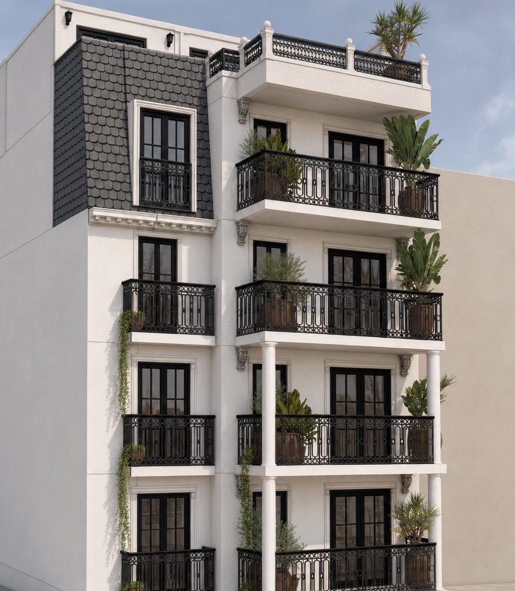 Interior contemporáneo con techos de 2.60m en un departamento Estampa